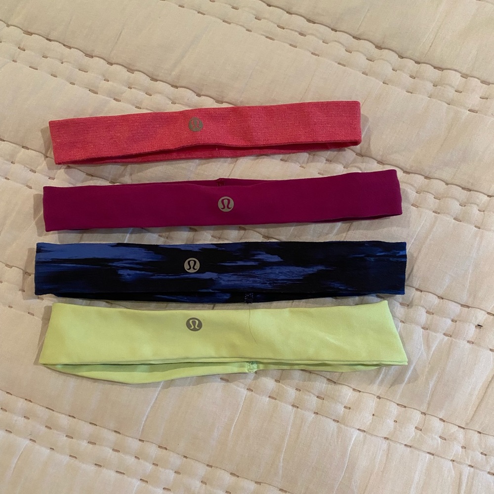 4 Lululemon headbands